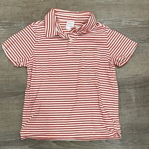 Hanna Andersson Red and White Striped Kids Polo